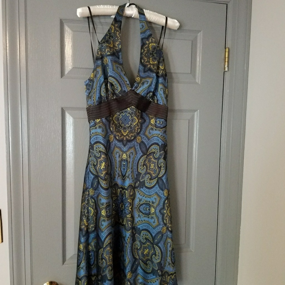 Laundry by Shelli Segal Silk Halter Dress